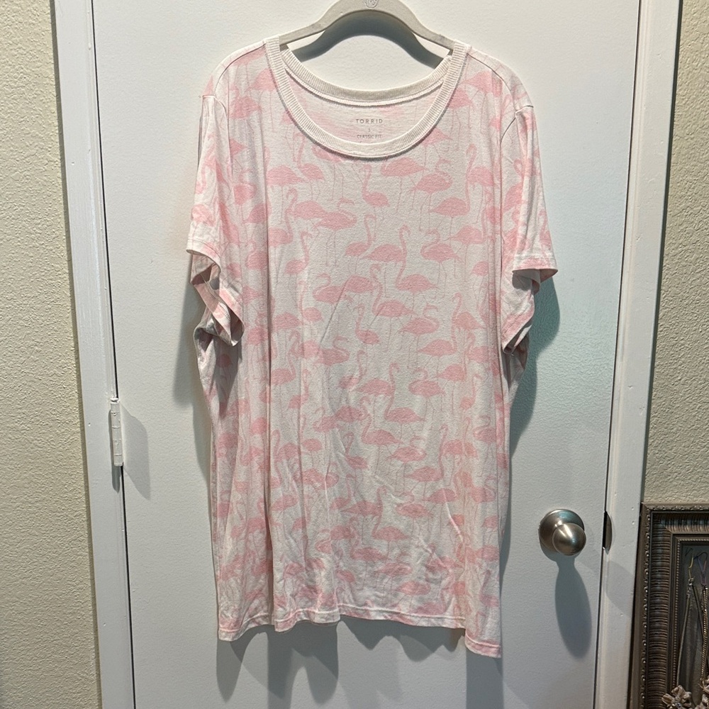 Torrid Pink Flamingo Short Sleeve Tee
